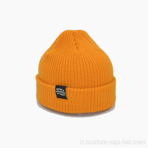 Cappello invernale cupo di berretto acrilico personalizzato